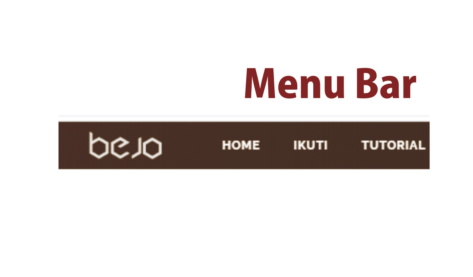 menu bar blog