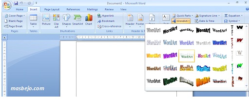 membuat wordart