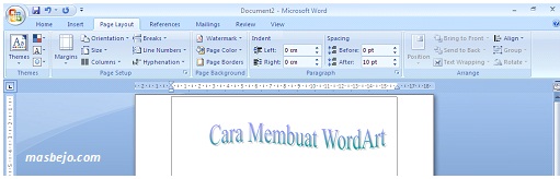 membuat wordart