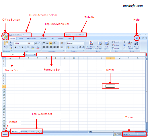 bagian-bagian excel