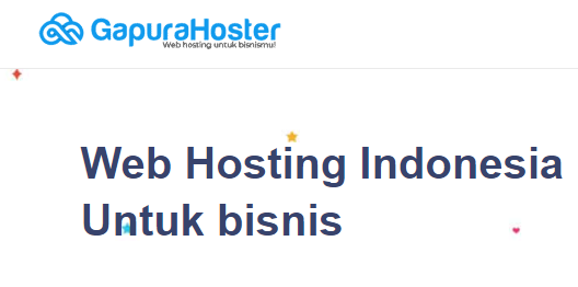 Web Hosting Indonesia Untuk bisnis