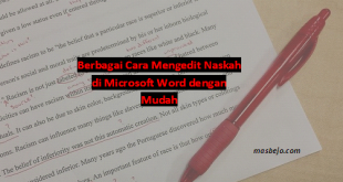 mengedit naskah