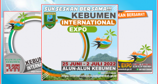 Download Gratis Twibbon Keren Kebumen Internasional Expo Tahun 2022