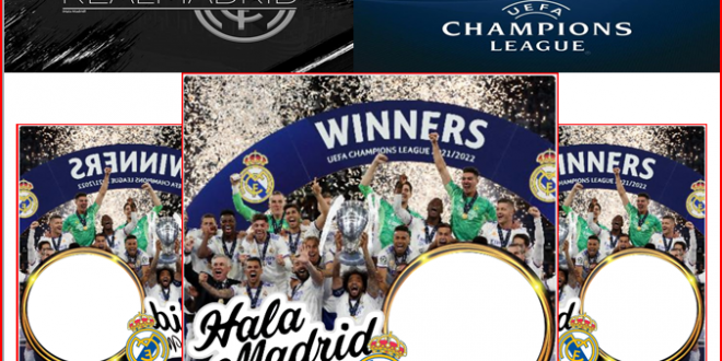 Link Twibbon Keren Real Madrid Jawara Liga Champions ke-14 Tahun 2021/2022