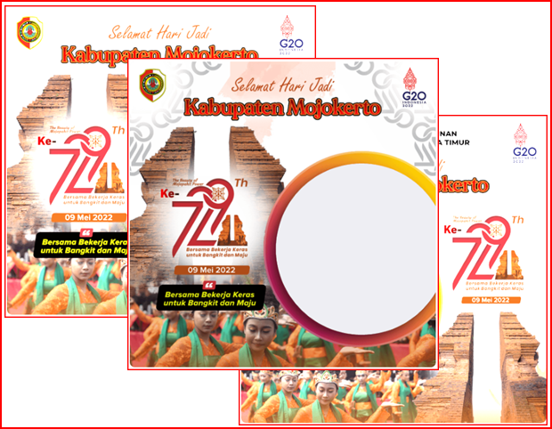 Ragam Twibbon Menarik Hari Jadi Kabupaten Mojokerto ke-729 Tahun 2022