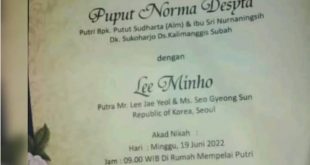 Lee Minho menikah