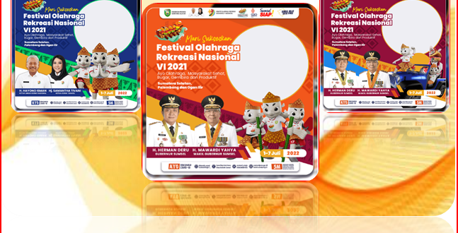 Bingkai Foto Sukseskan Festival Olahraga Rekreasi Nasional ke-VI 2021 Tahun 2022