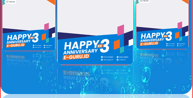 Bingkai Foto Perayaan Anniversary Guru.id ke-3 Tahun 2022