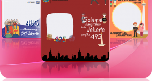 Download Gratis Twibbon Dirgahayu ke-495 DKI Jakarta Tahun 2022