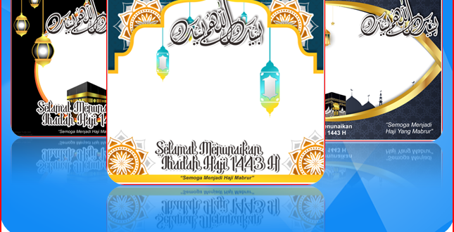 Download Gratis Twibbon Bacaan Talbiyah Labaik Allohhumma Labaik Ibadah Haji Tahun 2022