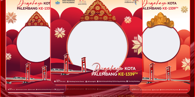 Bingkai Foto Keren Hari Jadi Kota Palembang ke- 1339 Tahun 2022