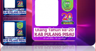 Bingkai Foto Twibbon HUT Kabupaten Pulang Pisau Ke-20 Tahun 2022