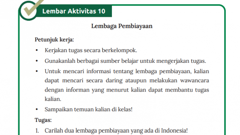 Lembar Aktivitas 10