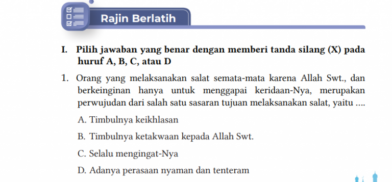 Rajin Berlatih.